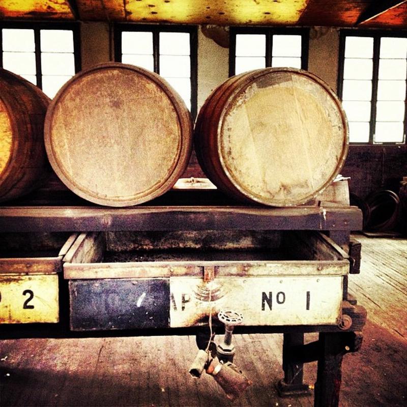 Aging barrels.