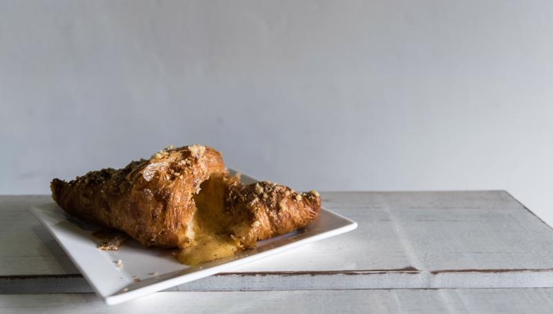 A croissant is also a vessel for sweet and savory fillings.
