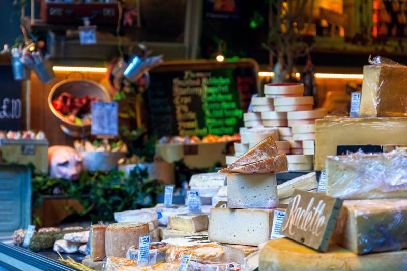 Artisan cheeses, craft brews, fresh baked goods, curious desserts and more lie in wait at a food hall near you.